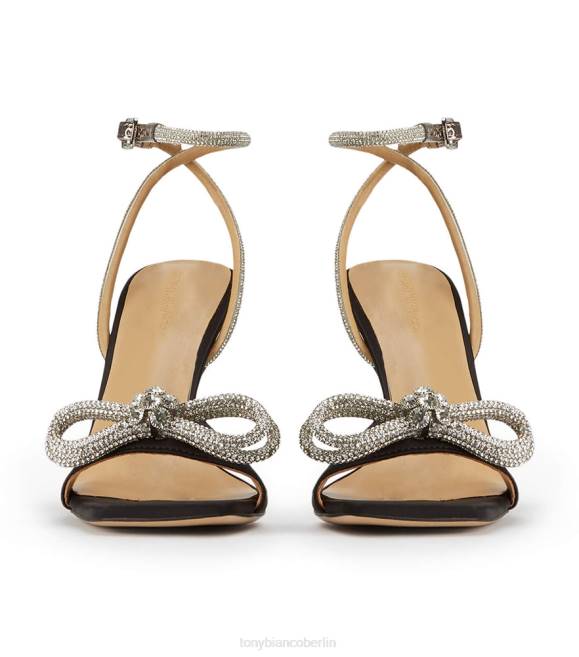 Stöckelschuhe| de Tony Bianco Frauen Franz Heels schwarzer Satin 4624164